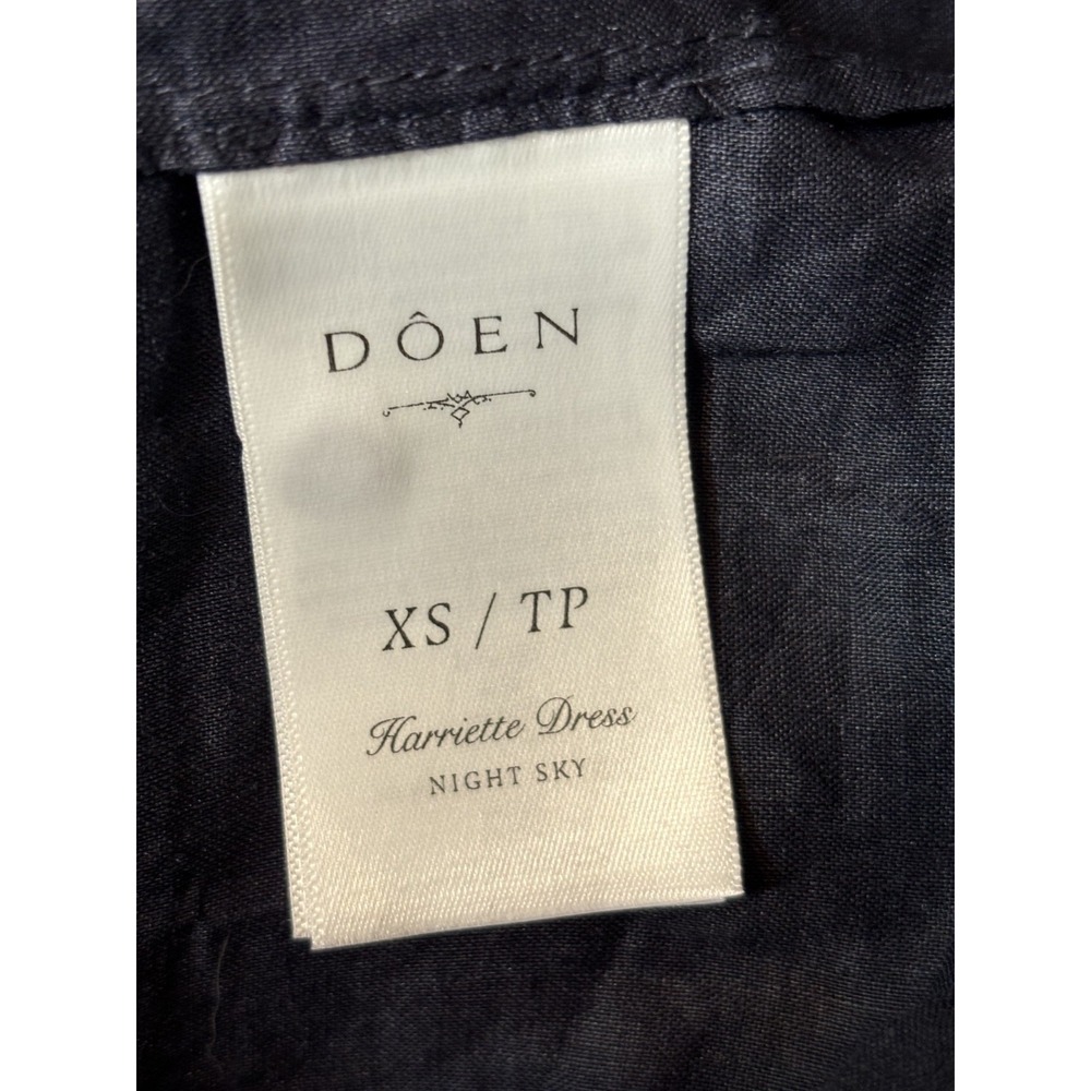 Doen Navy Ruffled Midi Dress - Picture 5 of 6